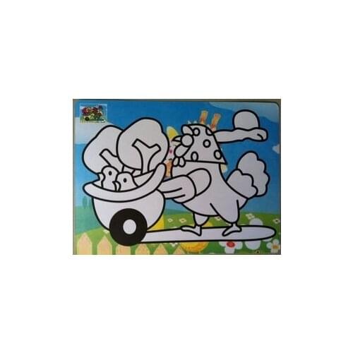 Color Sticker cards for Childrens Sand art painting children gift product