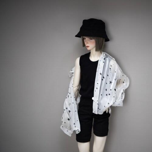 D03-P189 children handmade toy 1/3 1/4 uncle SSDF Doll clothes BJD/SD doll clothes Star long sleeve shirt 1pcs