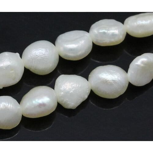DoreenBeads Created pearl Loose Beads Natural 6.5x5mm-5x4.5mm,34.5cm long,Approx 62PCs (B25002) yiwu