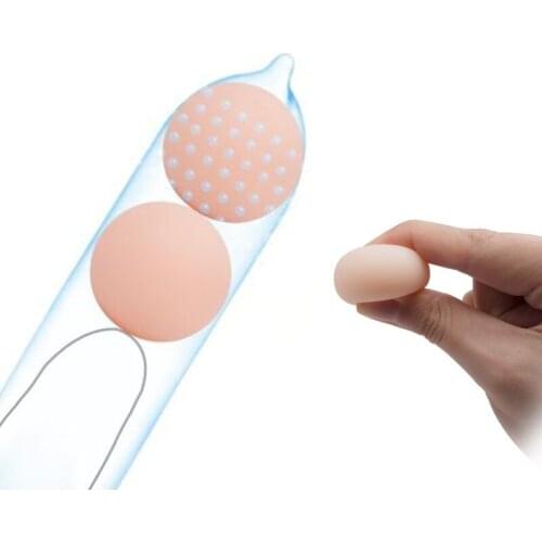 3cm Elastic Beads Penis Extender Beads Soft Head Attachment Reusable Ball For Penis Glans Enlargement Sex Toys For Men