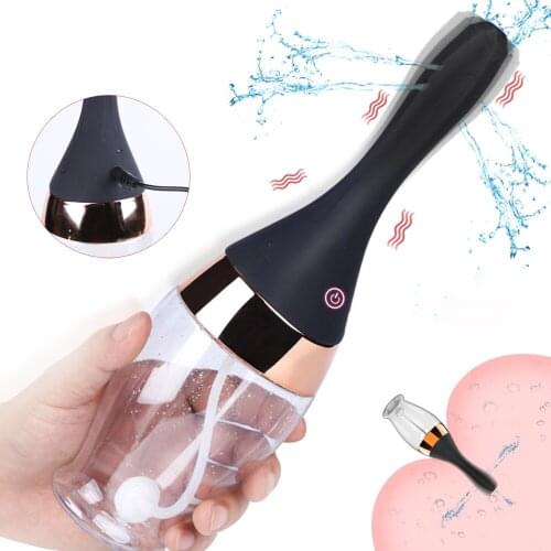 Enema Bulb Syringe Medical Rubber Fully Automatic Irrigator Female Vagina Anal Douche Cleaner For Feminine Hygiene Enema Cleaner