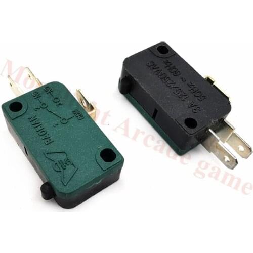 20 Pcs/Lot Arcade Baolian Push Button Microswitch 4.8mm Happ push button Micro Switch SPDT 1 NO 1 NC Momentary limit microswitch