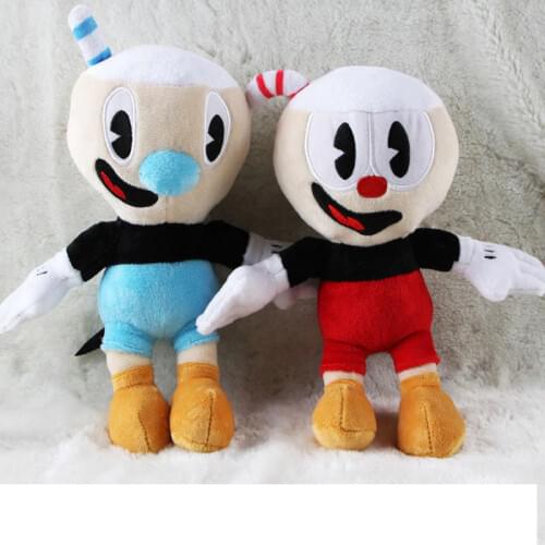 Cuphead Mugman Plush Toy Mecup And Brocup Evil Boss Soft Stuffed Doll 10"25CM