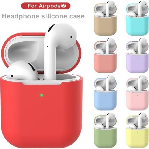 Soft Silicone Shockproof Cover Case for Apple AirPods 2nd Generation Earphone Capa Headphone Coque for Airpods Shell Accessories
