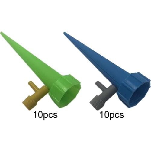 Set of 10 Automatic Self Watering Spikes Device with Slow Release Control Irrigation Drippers for Potted Watering