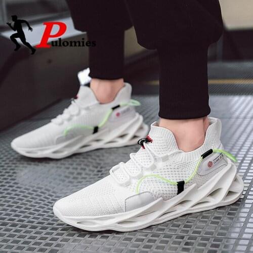 Pulomies Men Sport Shoes Platform Sneakers Shoes Breathable Running Sneakers Men Casual Shoes Men Tennis Shoes Men Walking Shoes