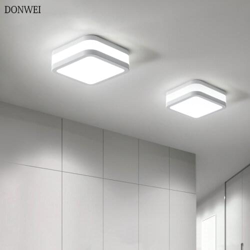 Modern 12W Square Ceiling Light Hallway Porch Balcony Lamp Surface Mounted Interior Lighting LED Ceiling Lights AC90-265V