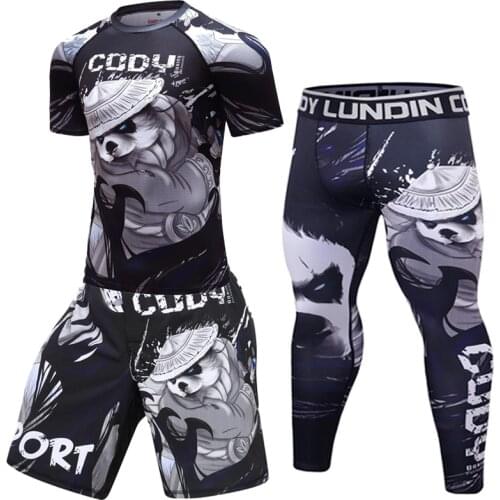 Tracksuit Men Sportswear Compression Sport Suits Running Sets Clothes Sports Joggers Training Gym Fitness Tracksuits Running Set