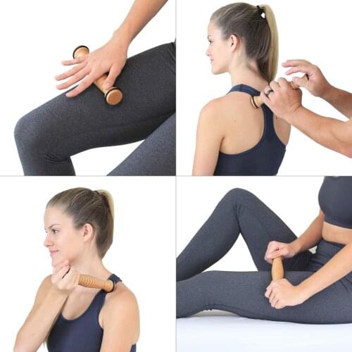 Sports Massager Recovery Tool Sports Yoga Dance Ballet Deep Relax Gear Massage Stick Full Body Muscle Massager Wood Roller Stick