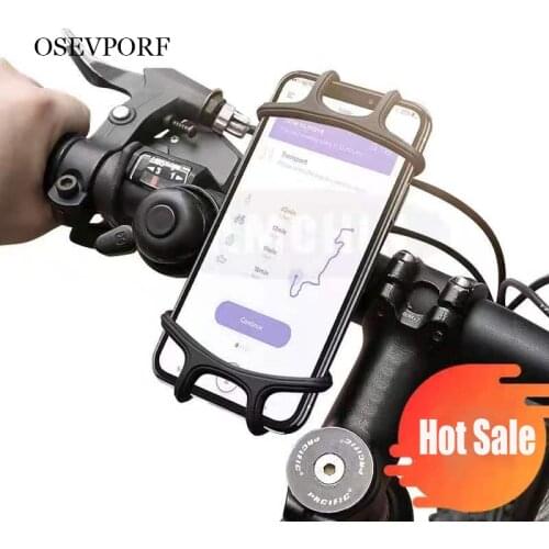 Bicycle Phone Holder Mobile Phone Stand Motorcycle Support Bike Mount Silicone Stand for iPhone 12 11 X 7 8 Samsung S20 Xiaomi 9