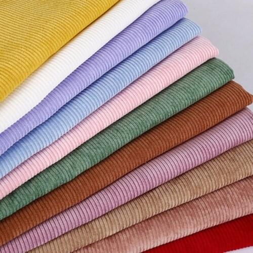 Corduroy fabric Soft craft DIY Cloth dress bag coat Textile Fabric Tissus Bazin Material