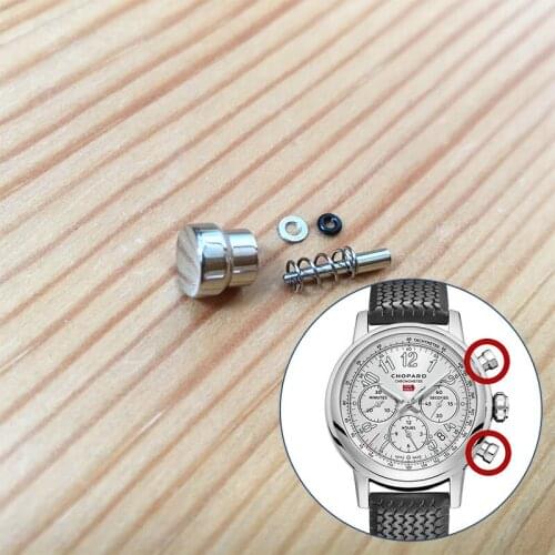 Waterproof pusher button for Cho pard Classic Racing 42mm 168589 automatic watch