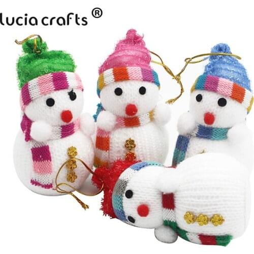 Lucia Crafts Random 1piece Foam Snowman Shape Christmas Party Tree Decor DIY Craft Supplies H0351