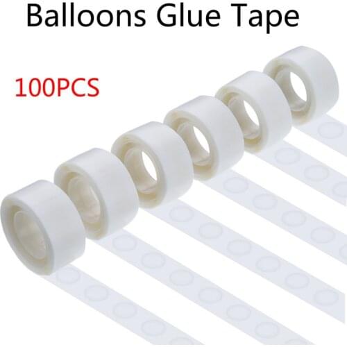 100Pcs Double Sided Glue Point Balloon Glue Craft Adhesive Point Tape For Homemade Arts DIY Projects Ballon Accessories