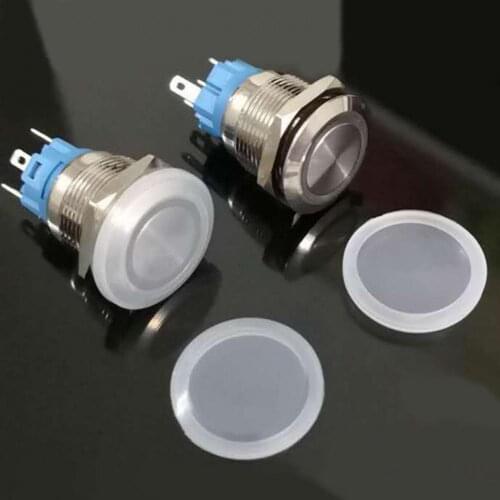 16mm Waterproof Self-Reset Metal Button Switch with High Brightness LED Light