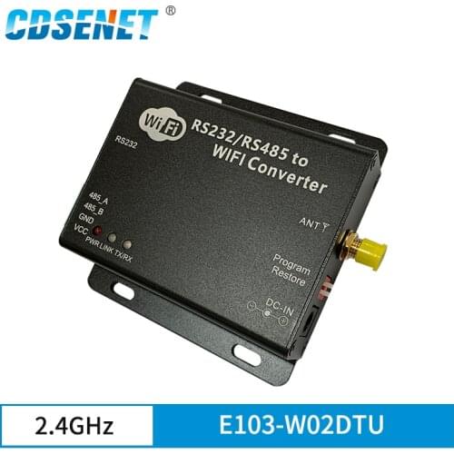 2.4GHz WIFI DTU Wireless rf Module RS232 RS485 Serial Port CDSENET E103-W02-DTU CC3200 2.4 ghz Transmitter WIFI Server