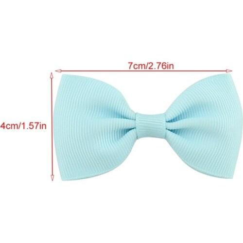 20Pcs Baby Girl Kids Hair Bow Boutique Alligator Clip Grosgrain Ribbon Bowknot