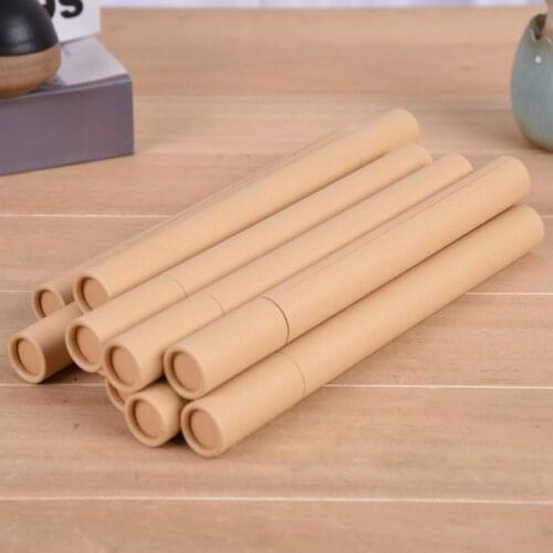 200pcs Kraft Paper Incense Tube Incense Barrel Small Storage Box for 10g/20g Joss Stick Convenient Carrying Factory wholesale