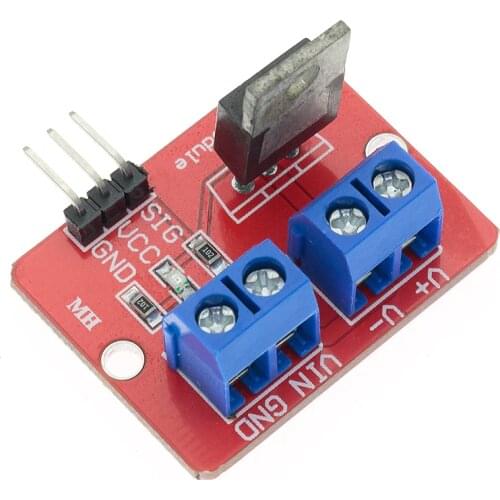 5PCS 0-24V Top Mosfet Button IRF520 MOS Driver Module For Arduino MCU ARM Raspberry pi