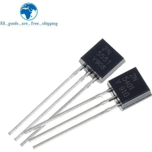 50pcs/lot Transistor DIP 2N5551 2N5401 5551 5401 TO-92 (25PCS* 2N5401+25PCS* 2N5551 )
