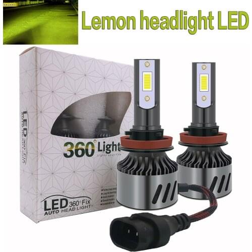 Car Headlights H7 LED Bulbs H4 H8 H3 Auto Fog Lamp 9005 9006 Foglight Bb3 Hb4 H1 H11 Lemon White LED Motorcycle Headlamp 12V
