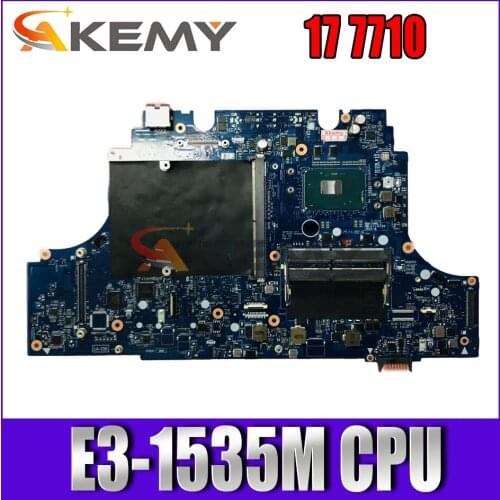 Free shipping For 17 7710 CN-0MW3Y4 0MW3Y4 MW3Y4 Laptop motherboard AAPB0 LA-C551P With SR2FM E3-1535M CPU 100% full Tested