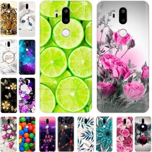 For LG G7 ThinQ Case Cover Soft Silicone Back Cover Phone Case on For LG G7 ThinQ G710 G7+ G7 Plus TPU Bumper Cover G7ThinQ Case