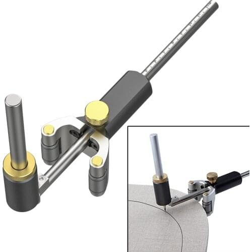 Woodworking Linear Arc Dual-purpose Scriber Parallel Line Drawing Tool 0-120