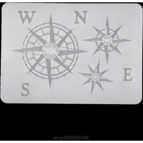 Gear Bird Feather Jellyfish Compass Silicone Resin Mold Thin Bookmark Art Crafts Tools Resin Fillings Making O30 20 Dropshipping