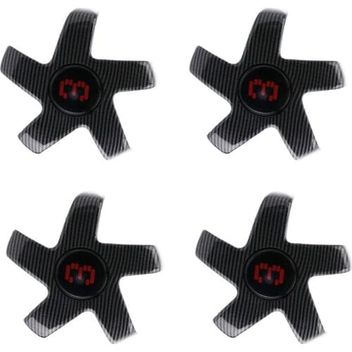 4pcs Hub Center Cover Modification Kit For Tesla Model 3 Car 18 Inch Wheel ABS Paint Modification Waterproof Dust-Proof Cap Kit