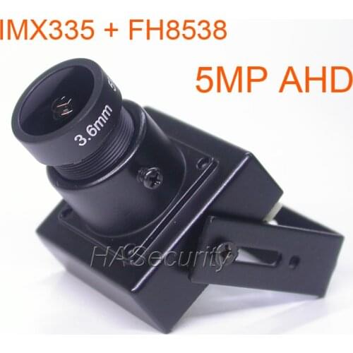 Mini block style 25x25x10mm cam 5MP / 4MP AHD 1/2.8" Sony STARVIS IMX335 CMOS + FH8538 CCTV camera module +M12 Lens