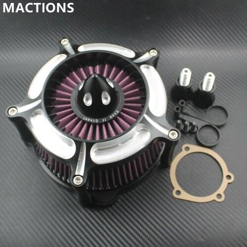 Motorcycle CNC Turbine Air Cleaner Filter Aluminum For Harley Sportster XL883 XL1200 Iron 2004 -2014 2015 2016 2017 2018 2019