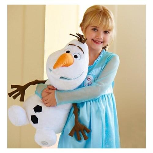 Disney Stuffed Animals Plush Toys Big Size 50cm Frozen Olaf Cartoon Animals Toys Snowman Olaf Soft Plush Doll For Children Gift