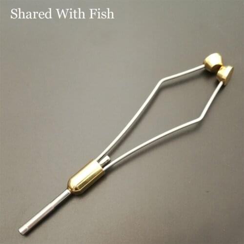 New Bullet head bobbin holder with ceramic tube tip protecting lines brass copper material & high-carbon steel fly fishing Tools