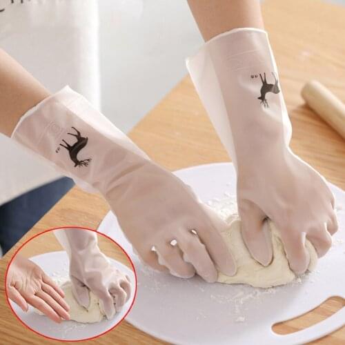 Kitchen Dish Washing Gloves Household Rubber gloves for Washing Vegetables Fruits Clothes Cleaning Gloves for Dishes