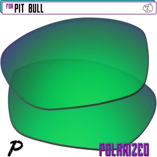 EZReplace Polarized Replacement Lenses for - Oakley Pit Bull Sunglasses - Green P
