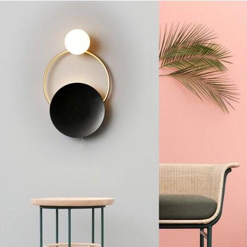 Post modern fashion living room bedroom background wall art decoration corridor wall lamp