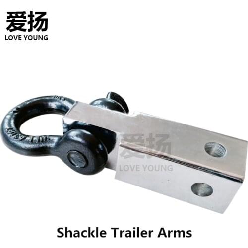 Strength Chormed Anti Rust Hitch Receiver Trailer Arm Connector Shackle square base