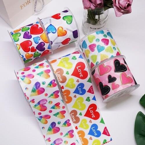 DIY Handmade Materials grosgrain ribbon 50 yard per size printed ribbon 26117