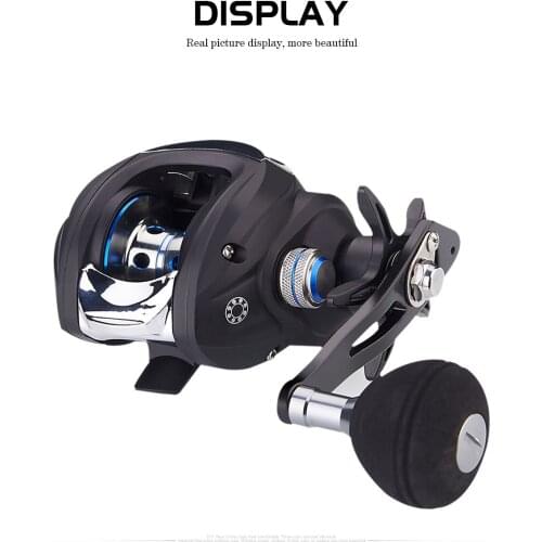 DEUKIO Fishing Baitcasting Reel High Speed 7.2:1 Water Drop Wheel with Single Rocker EVA Knob TT101 5 Multiple Brake Beans Pesca
