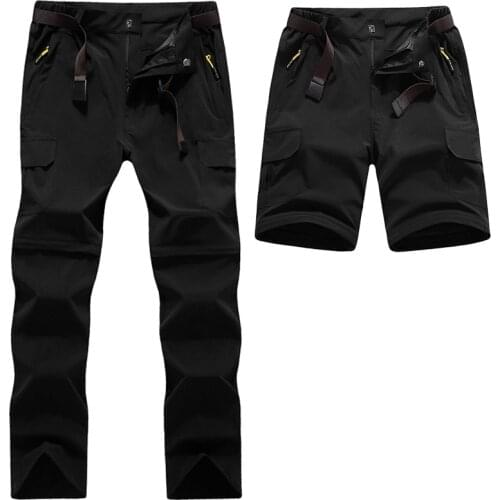 Mountainskin Quick Dry Removable Pants Mens Womens Summer Outdoor Trousers Hiking Trekking Fishing Camping Solid Shorts VA207