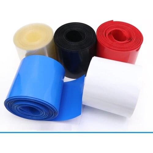 PVC Heat Shrink Tubing Width 125mm Diameter 80mm (for Batteries Wrap) -3/5/10 Meters