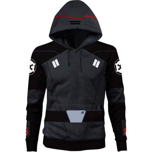 Fast Shipping Star Cosplay Jedi Fallen Order Second Sister Hoodie Top Adult Hooded Sweatshirt Women Men‘s Pullover Coat Gift