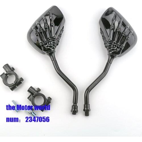 Cool personality 7/8" Handlebar End Mirrors CNC Motorcycle Rearview Side Mirror Cafe Racer Mirror Motorbike Side Mirrors
