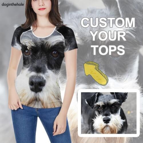 Women T-shirts 3D Summer Short Sleeves O-neck Tops Customizable Design Female Cloth Casual Tops Slim Elastic Girls Tshirts Tee