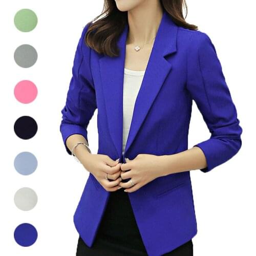 2021 Women Spring Autumn Suit Blazer Slim Fit Jacket Ladies Office Work Wear OL Coat Outwear TY66