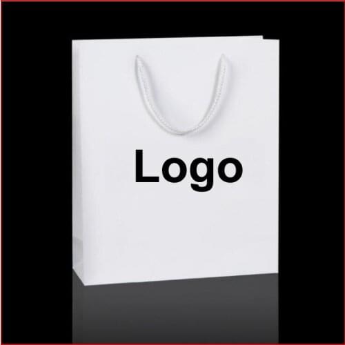 100PCS/lot) 10 SIZE available personized gift paper bag with custom logo