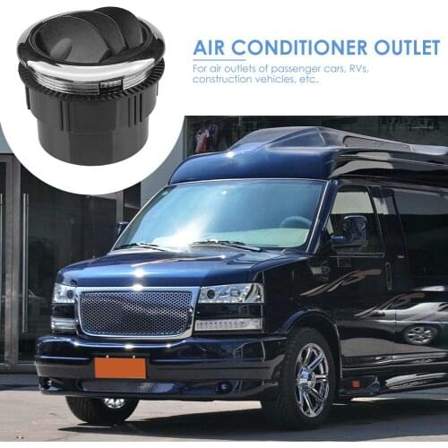 2.95 inch A/C Air Vents Outlets with Chrome Outdoor Universal Air Conditioning Personal Car Decoration for RV Bus