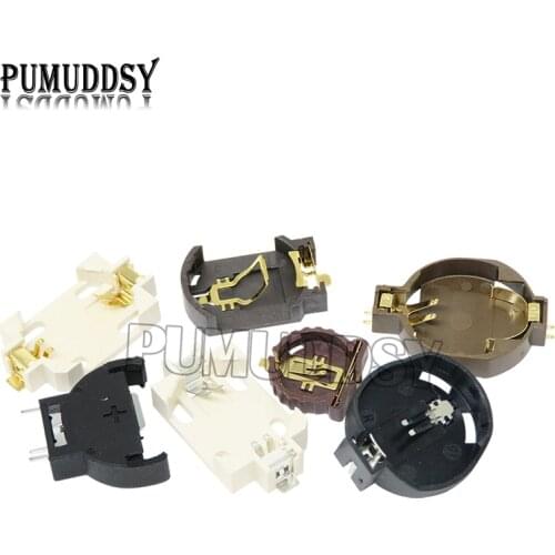5pcs Bs-2 Bs-6 Bs-8 Bs-10 3v Cr2025 Cr2032 Button Battery Socket Holder Battery Storage Box 2025 2032 Battery Organizer
