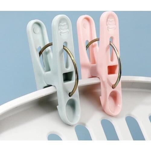 50pcs Mix color Plastic clip Laundry and storage articles Clothes hanger, socks and clothes windproof clip